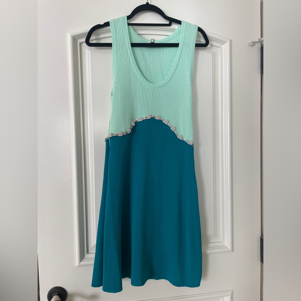 NEW: Light blue pearl/ diamond dress